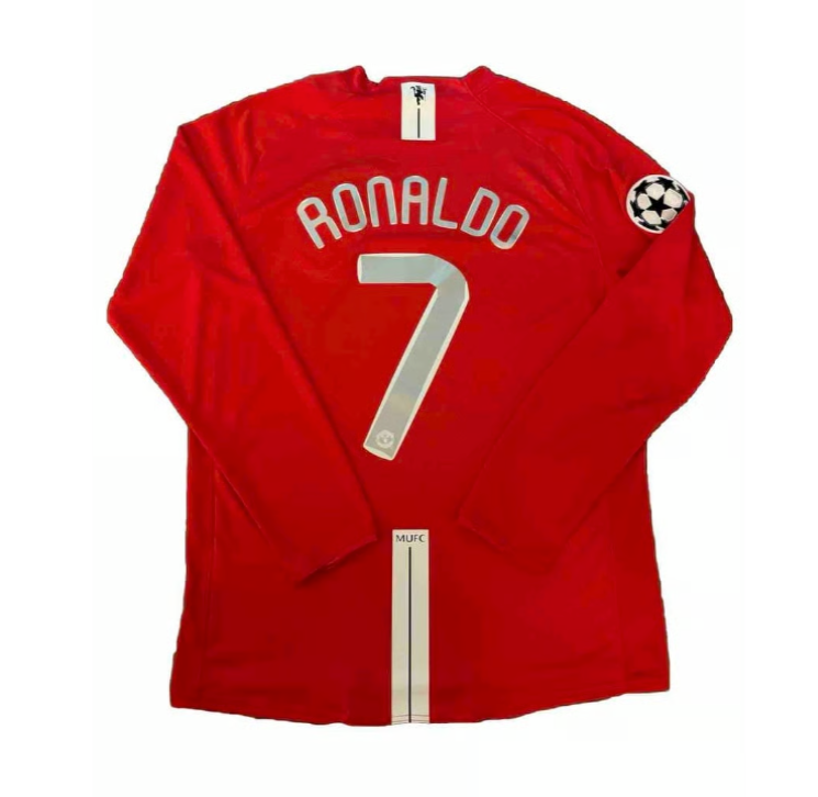 Ronaldo 2008 Champions League final long sleeved jersey