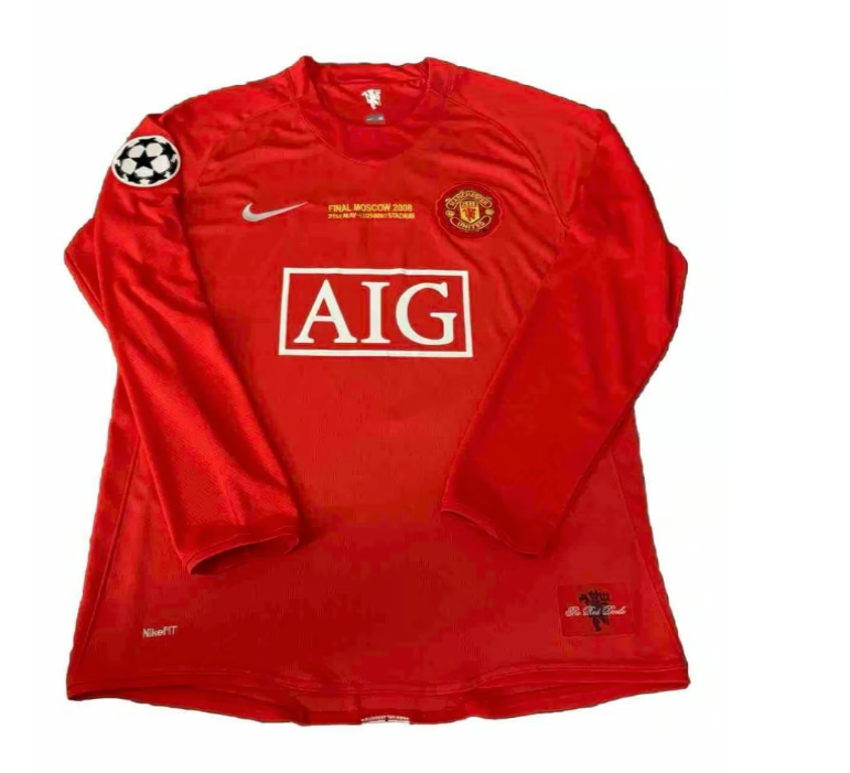 Ronaldo 2008 Champions League final long sleeved jersey