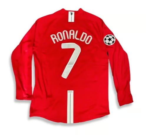 Ronaldo 2008 Champions League final long sleeved jersey