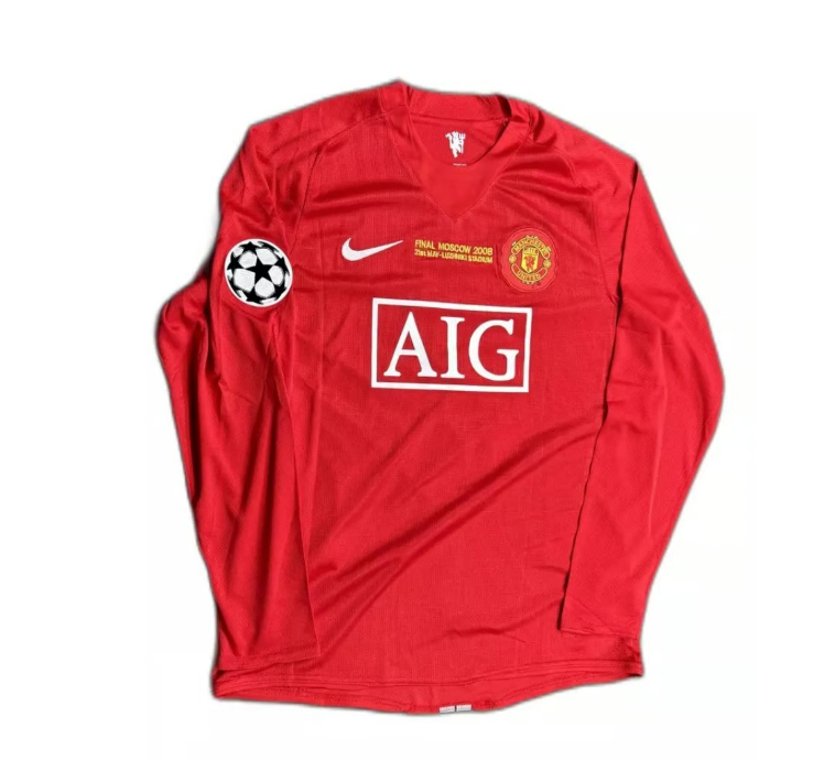 Ronaldo 2008 Champions League final long sleeved jersey