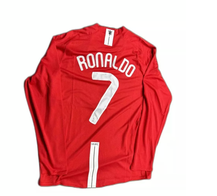 Ronaldo 2008 Champions League final long sleeved jersey