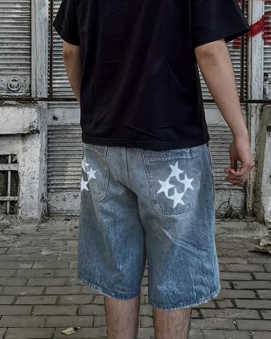 Embroidered Mens "Star Jorts"