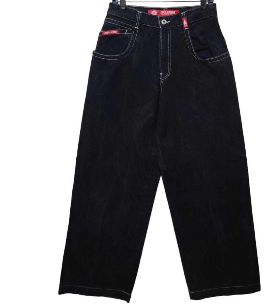 JNCO Baggy Washed Black Denim Jeans Blue Crown - SN4KE CLOTHING