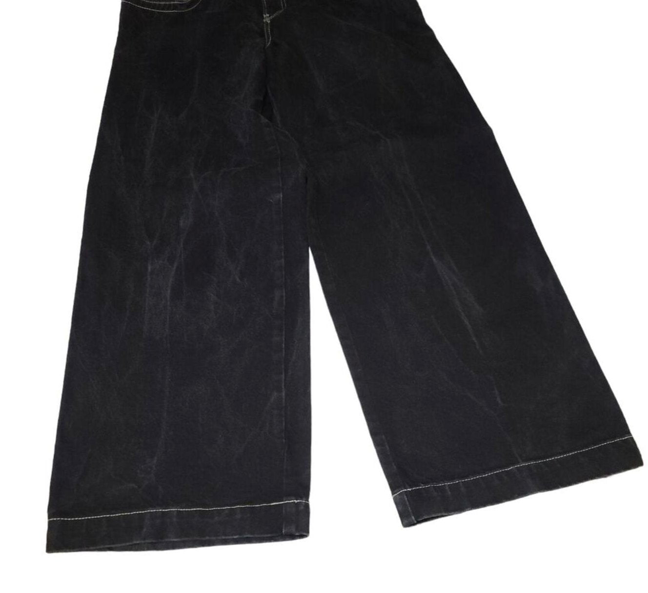 JNCO Baggy Washed Black Denim Jeans Blue Crown - SN4KE CLOTHING