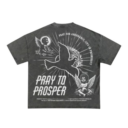 PRAY TO PROSPER T-SHIRT - SN4KE CLOTHING